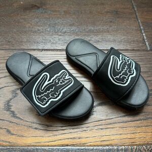 Lacoste Kids Black Slide Sandals